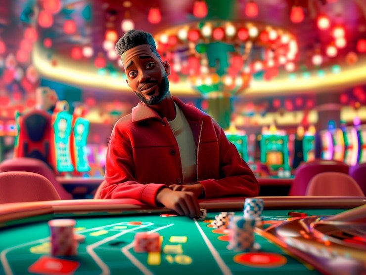 Antarmuka game live dealer dengan multiple camera view