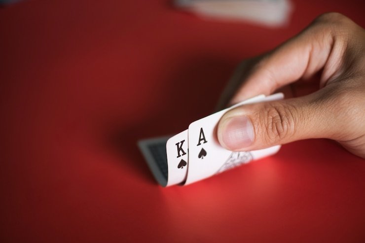 Meja Three Card Poker di studio kasino langsung gorobux